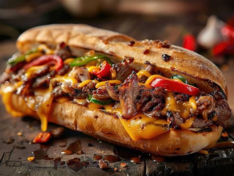  Philly Cheesesteak: Uma explosão de sabor e textura em cada mordida!